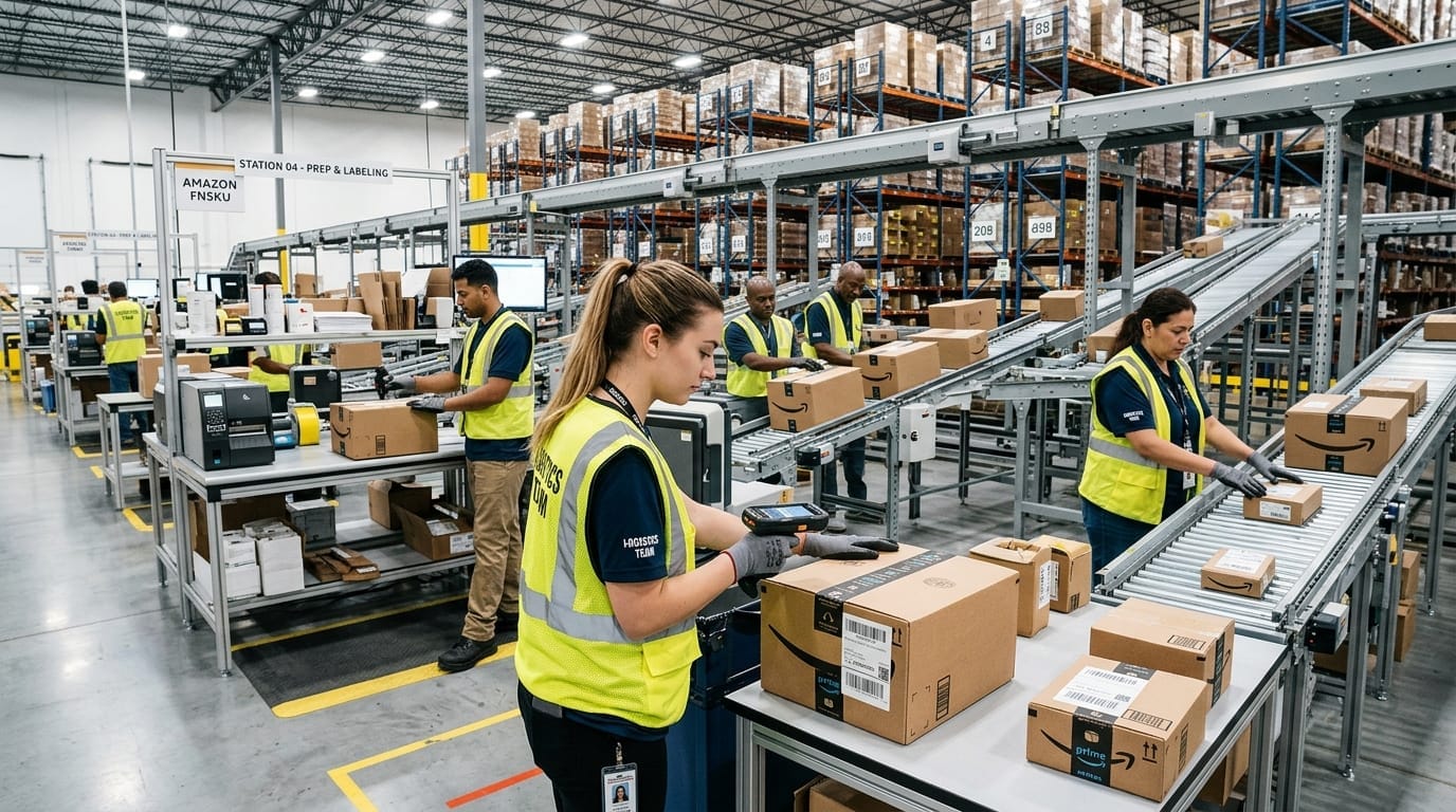 FBAbridge fulfillment and inspection facility in Ningbo